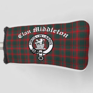 Couvre-club De Golf Clan Middleton Crest Badge et Tartan
