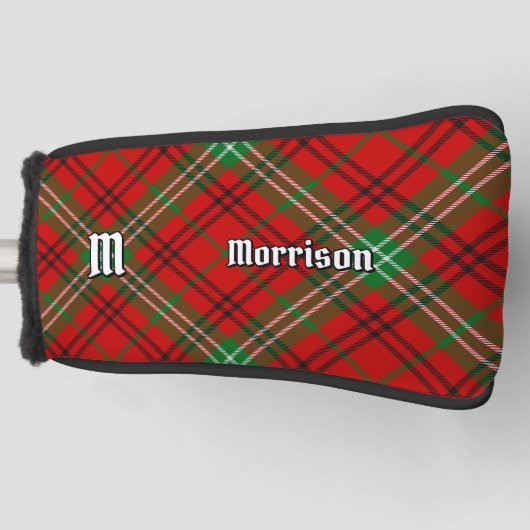 Couvre-club De Golf Clan Morrison Red Tartan Golf Head Couverture (Devant)