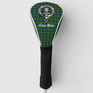 Couvre-club De Golf Clan Muir / Plus Crest Badge & Tartan