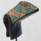 Couvre-club De Golf Clan Pollock Crest sur Tartan (Devant 3/4)