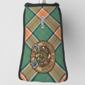 Couvre-club De Golf Clan Pollock Crest sur Tartan (Tourné à 90°)