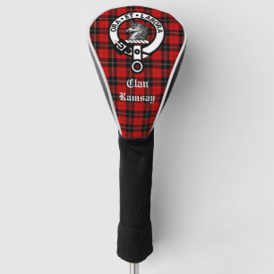 Couvre-club De Golf Clan Ramsay Crest Badge et Tartan personnalisable
