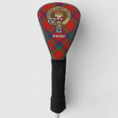 Couvre-club De Golf Clan Robertson Crest sur Tartan (Devant)