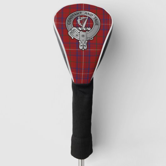 Couvre-club De Golf Clan Rose Crest & Tartan (Devant)