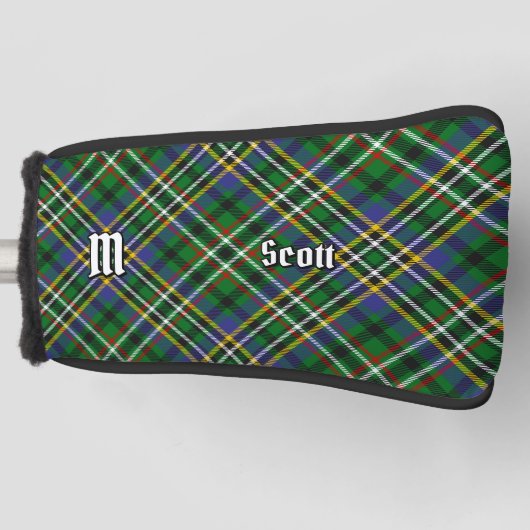 Couvre-club De Golf Clan Scott Green Tartan Golf Head Couverture (Devant)