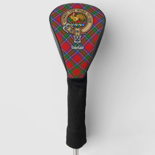 Couvre-club De Golf Clan Sinclair Crest sur Tartan
