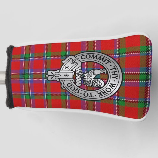 Couvre-club De Golf Clan Sinclair Crest & Tartan (Devant)