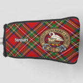Couvre-club De Golf Clan Stewart Crest sur Royal Tartan (Devant)