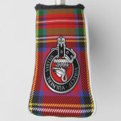 Couvre-club De Golf Clan Stewart | Stuart Crest & Tartan (Tourné à 90°)