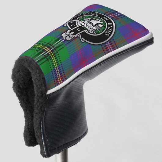 Couvre-club De Golf Clan Wood Crest & Tartan Golf Head Cover (Devant 3/4)