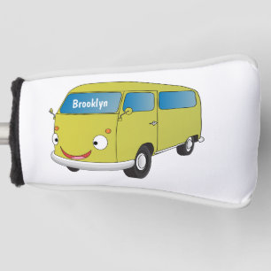 Couvre-club De Golf Classic lime green van cartoon