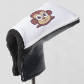 Couvre-club De Golf Clipart de singe mignon (Devant 3/4)