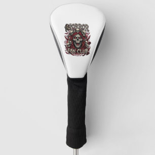 Couvre-club De Golf Club de fans d'horreur Halloween Crâne hurlant Cap
