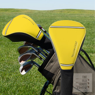 Couvre-club De Golf Club Jaune