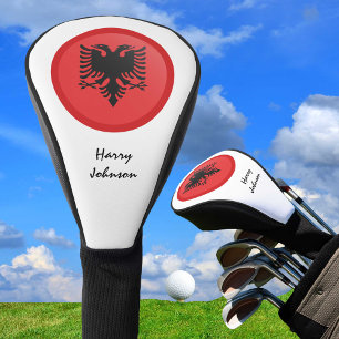 Couvre-club De Golf Clubs De Golf Drapeau Et Monogrammes Albanais