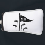 Couvre-club De Golf Clubs De Golf Modernes Créez Vos Propres Initiales<br><div class="desc">Clubs De Golf Modernes Créez Vos Propres Initiales Golf Head Cover</div>