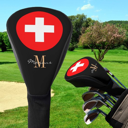 Couvre-club De Golf Clubs de golf Monogramme & Suisse Couvertures /Swi