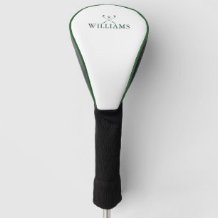 Couvre-club De Golf Clubs de golf personnalisés au nom de couleur vert