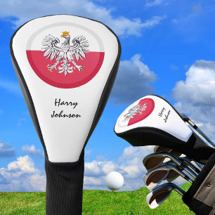 Couvre-club De Golf Clubs De Golf Polonais Drapeau Et Monogrammes Couv