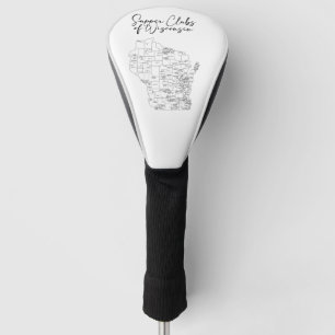 Couvre-club De Golf Clubs de soupe du Wisconsin