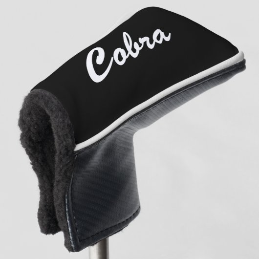 Couvre-club De Golf Cobra noir (Devant 3/4)