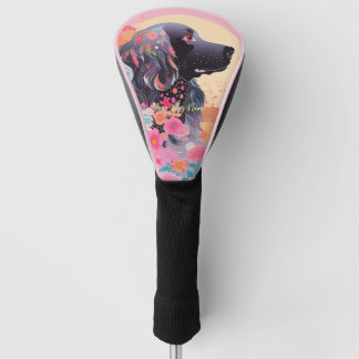 Couvre-club De Golf Cocker Spaniel Chien et Fleurs 003 - Bijou sur mes