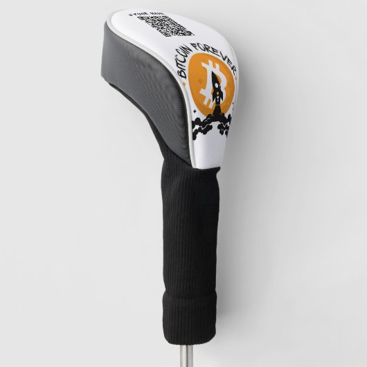 Couvre-club De Golf Code Qr Bitcoin Forever (Incliné)