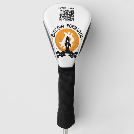 Couvre-club De Golf Code Qr Bitcoin Forever (Devant)