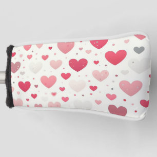 Couvre-club De Golf Coeur coloré de la Saint Valentin