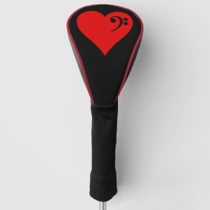 Couvre-club De Golf Coeur de basse