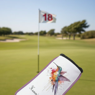 Couvre-club De Golf Colibri exotique en vol Golf Head Cover