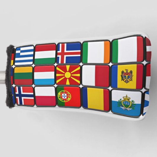 Couvre-club De Golf Collection de drapeaux internationaux, drapeaux du (Devant)