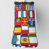 Couvre-club De Golf Collection de drapeaux internationaux, drapeaux du (Tourné à 90°)