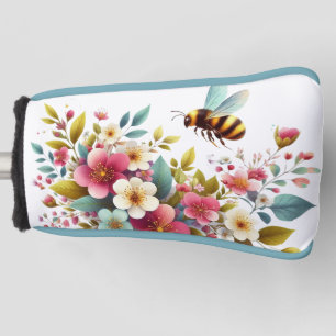 Couvre-club De Golf Coloré, Abeille printanière/florale