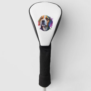 Couvre-club De Golf coloré beagle