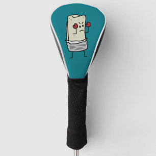 Couvre-club De Golf Combattant de boxeur de burrito avec les gants de