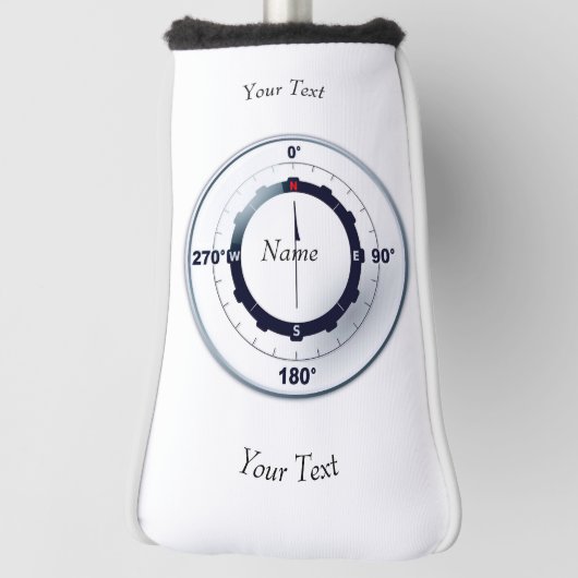 Couvre-club De Golf Compas des navires nautiques (Tourné à 90°)