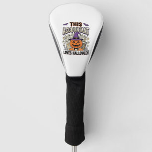 Couvre-club De Golf Comptable Halloween Drôle Saison fiscale effrayant