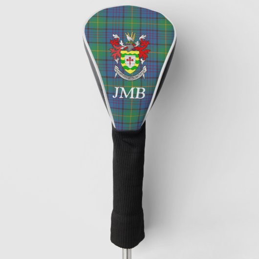 Couvre-club De Golf Comté d'Irlande Donegal Tartan Monogram (Devant)