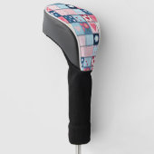 Couvre-club De Golf Conception Charming Cute Patchwork (Incliné)