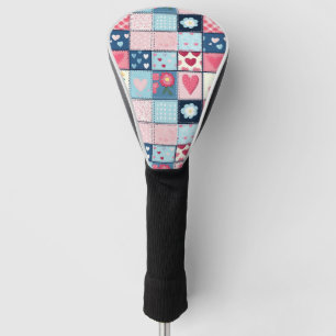 Couvre-club De Golf Conception Charming Cute Patchwork