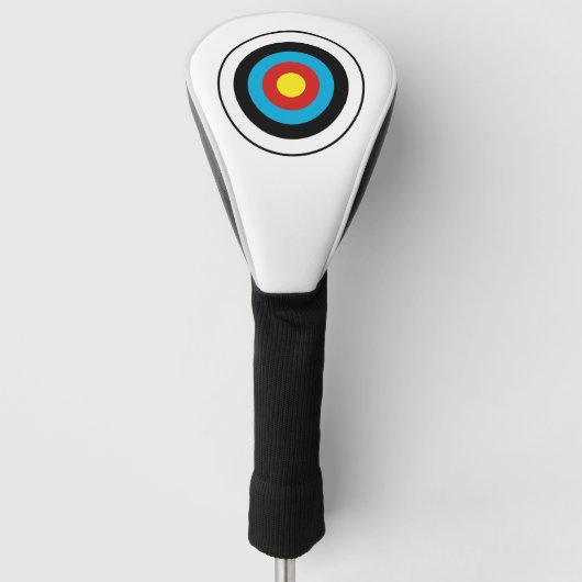 Couvre-club De Golf Conception cible Bullseye (Devant)
