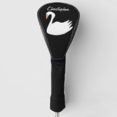 Couvre-club De Golf Conception Cygne Blanc (Devant)