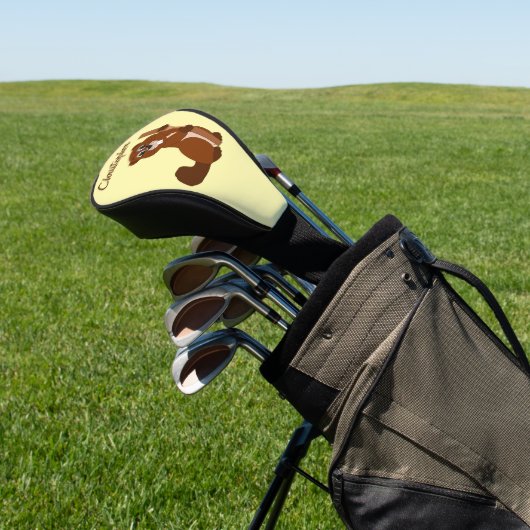 Couvre-club De Golf Conception de castor (In Situ)