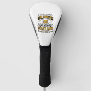 Couvre-club De Golf Conception de chat Halloween vintage nuit sombre e