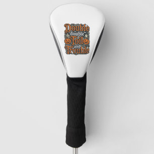 Couvre-club De Golf Conception de chemise Halloween Vintage Double Toi