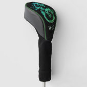 Couvre-club De Golf Conception de Dragon Serpent Vert | Luxe (Incliné)