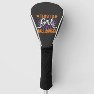 Couvre-club De Golf Conception de fantôme Halloween Girl Love_1