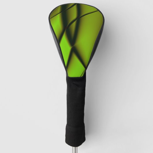 Couvre-club De Golf Conception de fractale verte élégante (Devant)