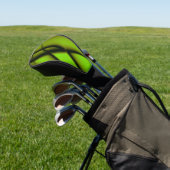 Couvre-club De Golf Conception de fractale verte élégante (In Situ)